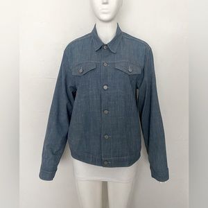 CLASSIC GAP 1969 OVERSIZED CHAMBRAY BLUE DENIM JEAN JACKET SIZE M